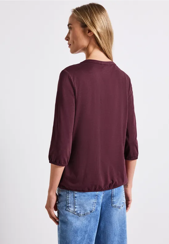 Split Neck Jersey Shirt