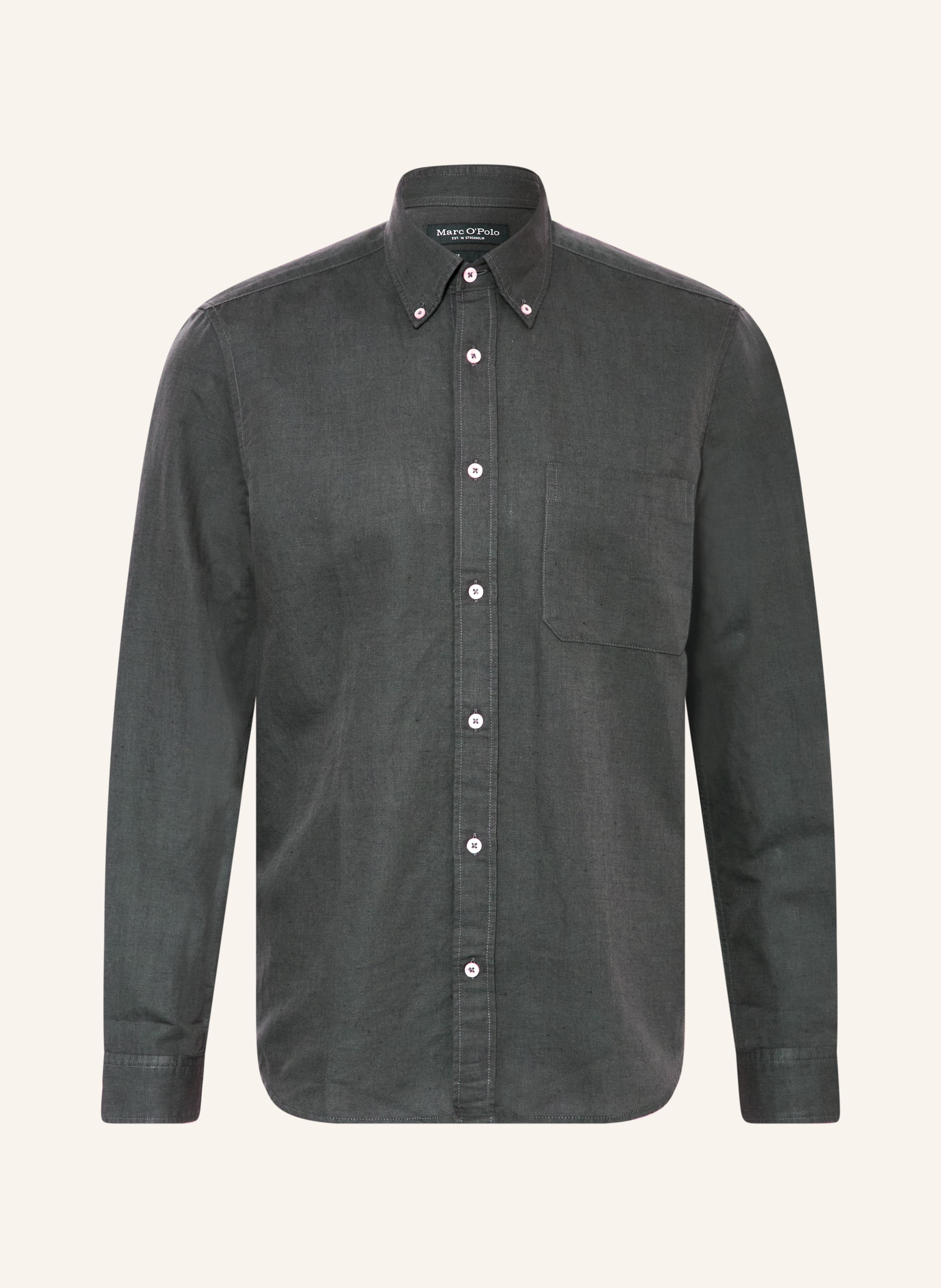 Marc O'Polo Hemd Regular Fit mit Leinen