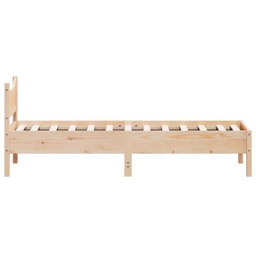 NNEVL Bed Frame 90x190 cm Solid Wood Pine