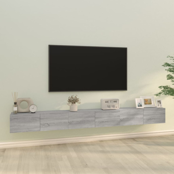 Zestaw Mebli RtvSzary Mat Nowoczesny Salon 100x30x30cm
