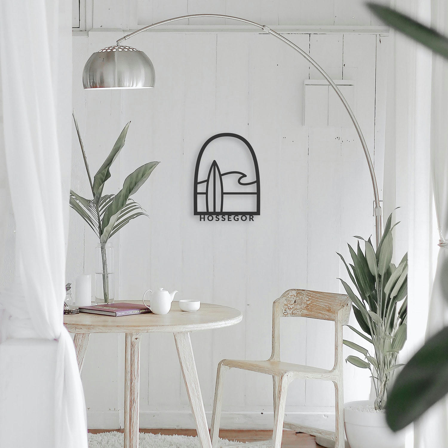 - Tableau en bois noir Hossegor 28x37,5cm