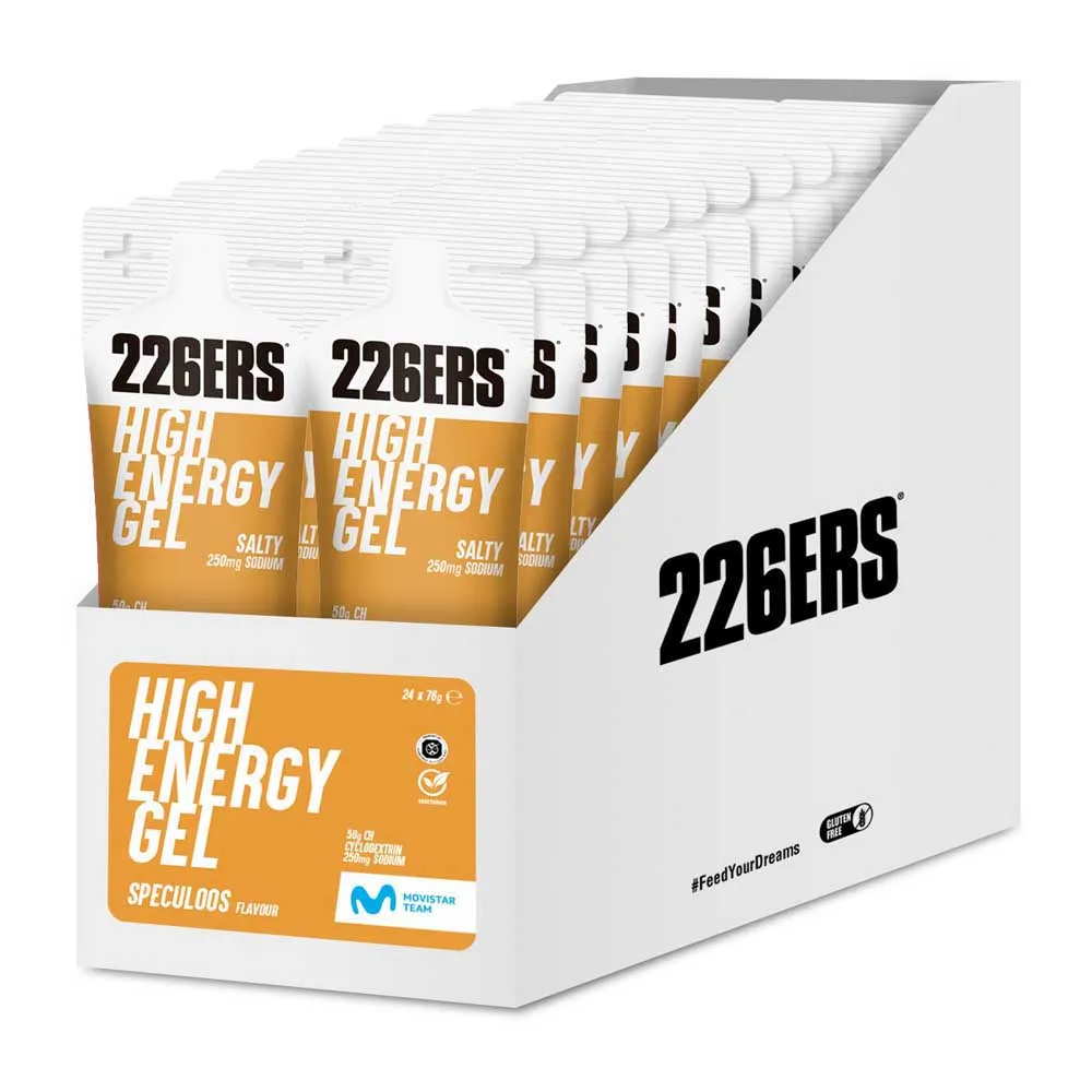 226ERS High Energy Salty energy gels box Speculoos 76g 24 units