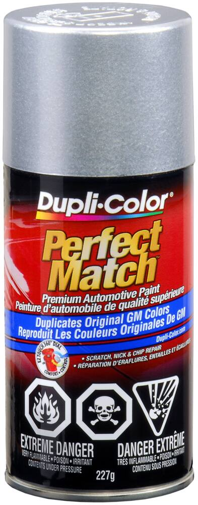 Dupli-Color Perfect Match Premium Acrylic Lacquer Automotive Aerosol Spray Paint, Silver Met (12, WA 8535, 13, WA 7781), 227-g