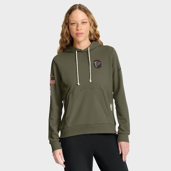 Atlanta Falcons Nike Women's 2025 Salute to Service Sideline Standard Issue Dri-FIT Hoodie - Olive
