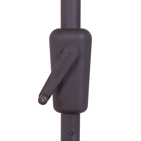 Parasol 300 cm rond extérieur (300x260 cm - Gris Foncé)