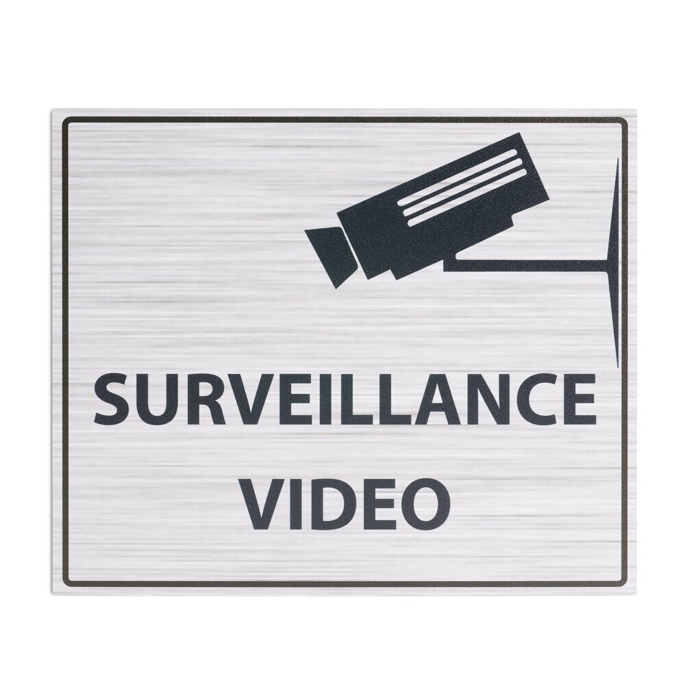 Plaque signalétique "Surveillance vidéo" - 24x20 cm