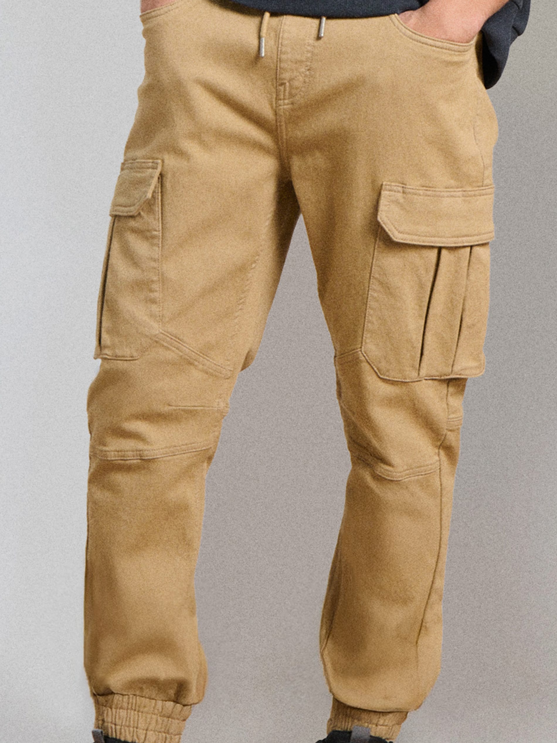 Jeansy regular jogger cargo