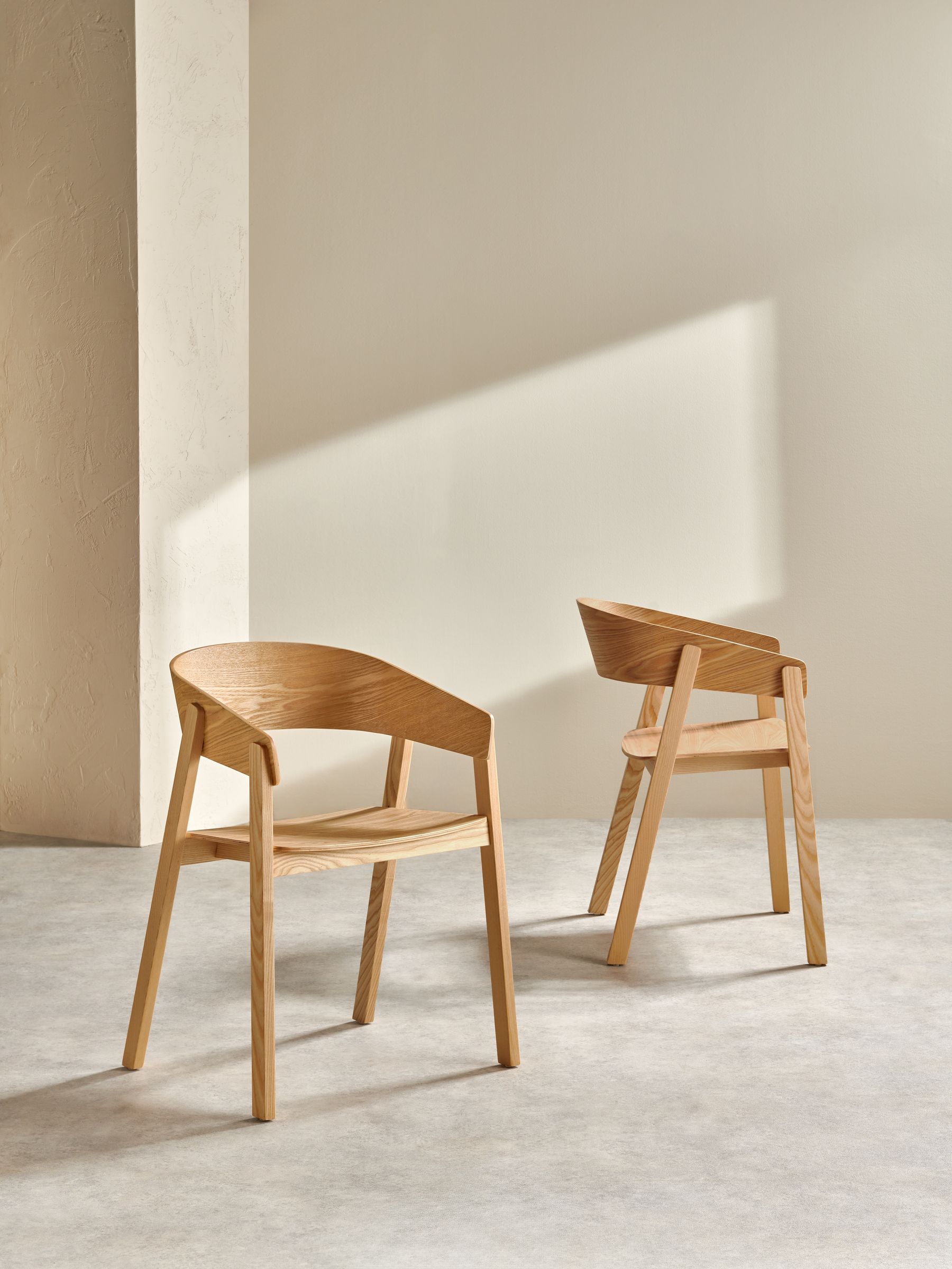 Set of 2 Aster Dining Chairs in Natural Ash