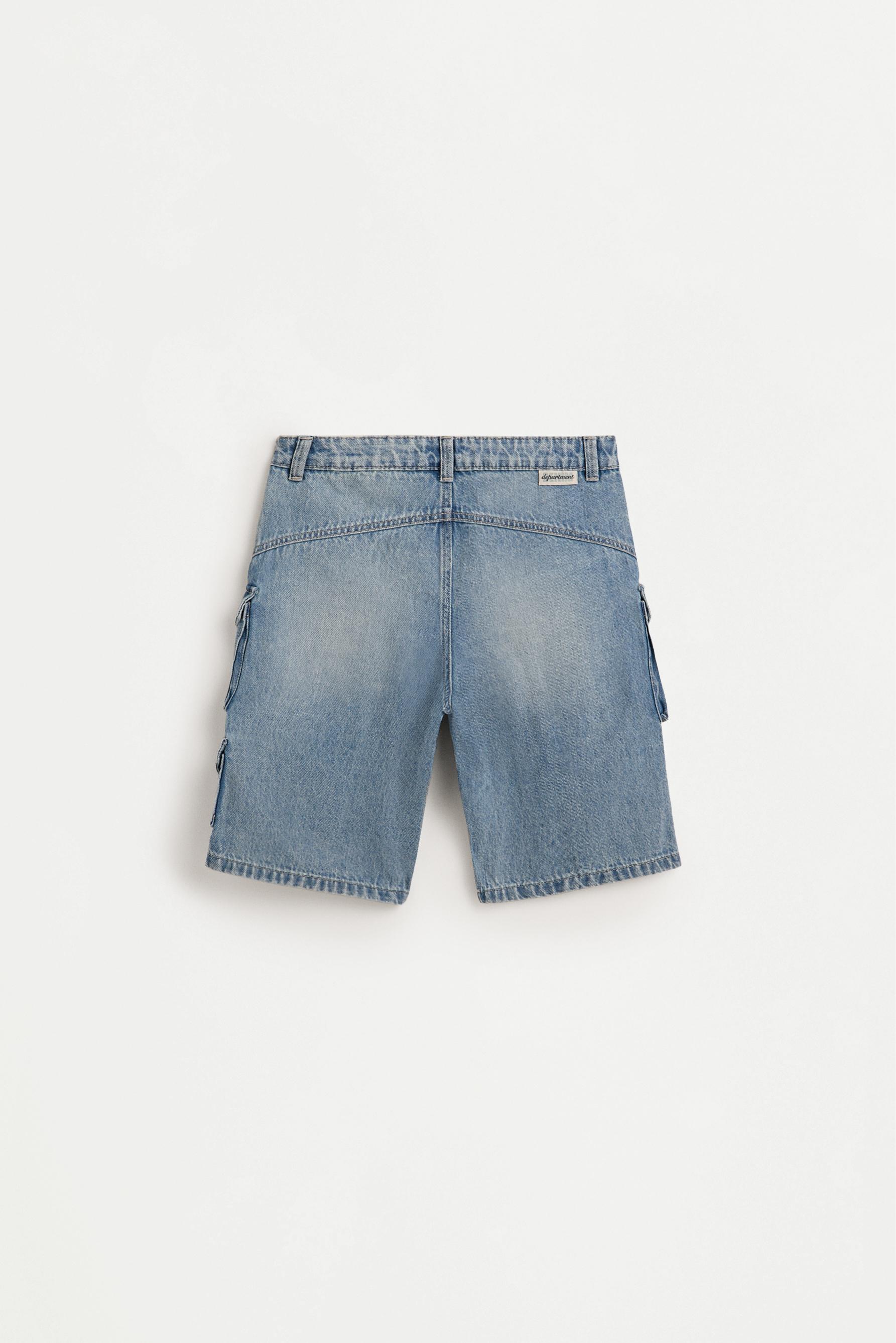 Bermuda denim multi cargo