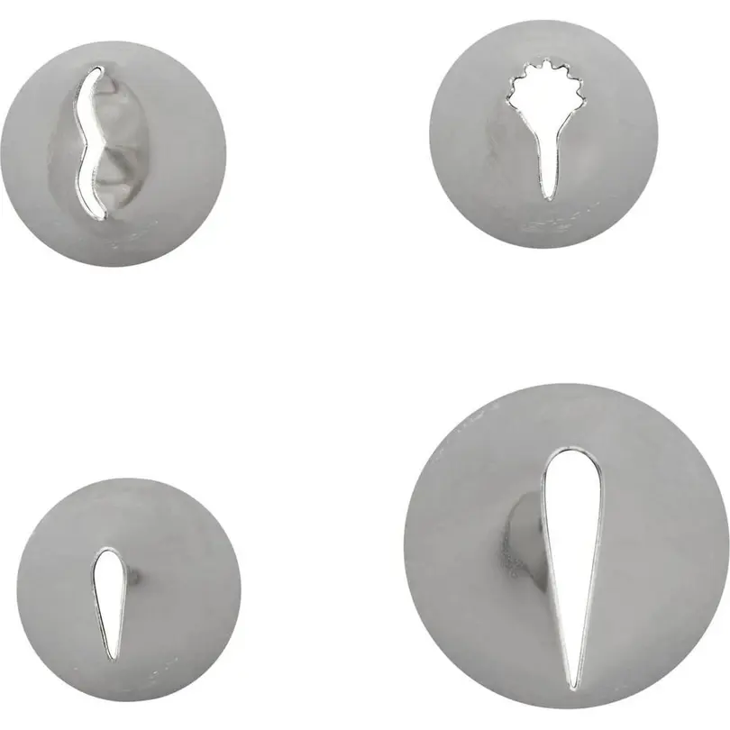 Spritztülle 4-teilig Wilton Tüllen Ruffle Set