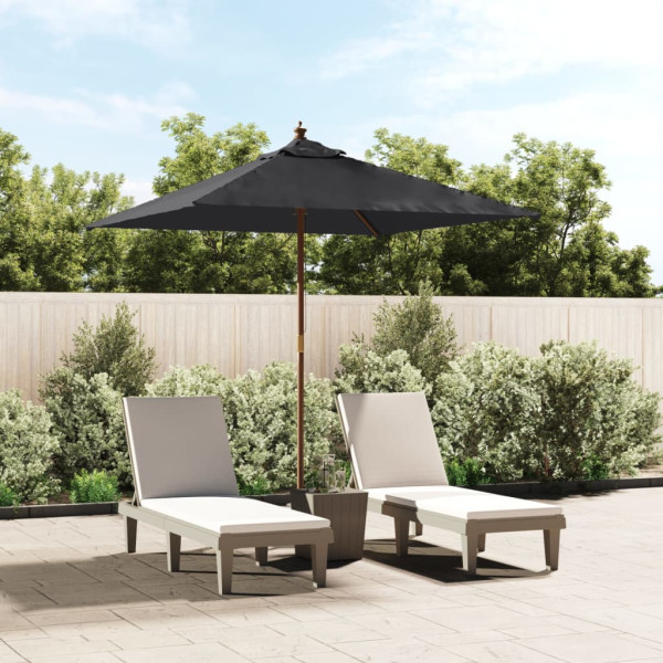 Parasol ogrodowy CzarnyvidaXL