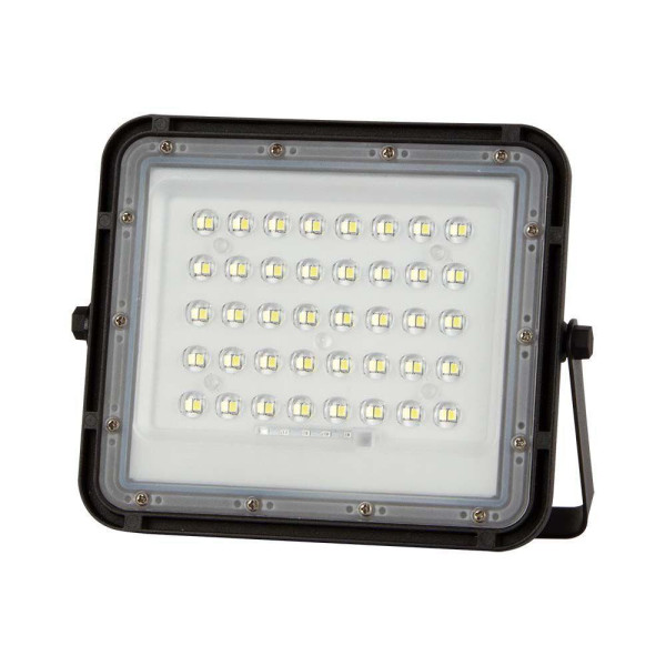 Naświetlacz LED Solarny V-TAC 6W Pilot AUTO Timer IP65 Czarny 4000K 400lm