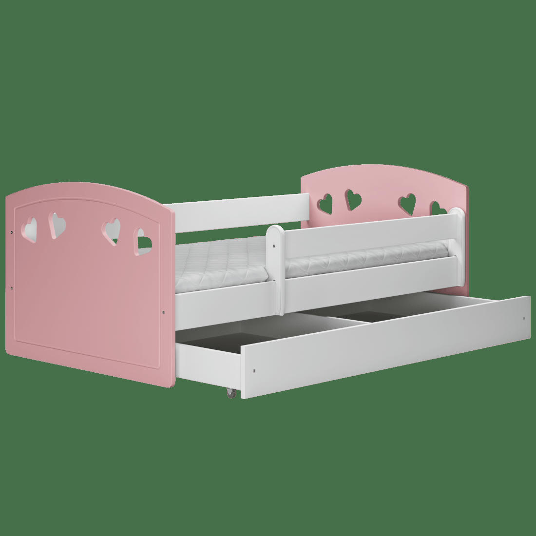 JULIA - Lit Enfant à barrière 160x80 cm avec tiroir - matelas non inclus