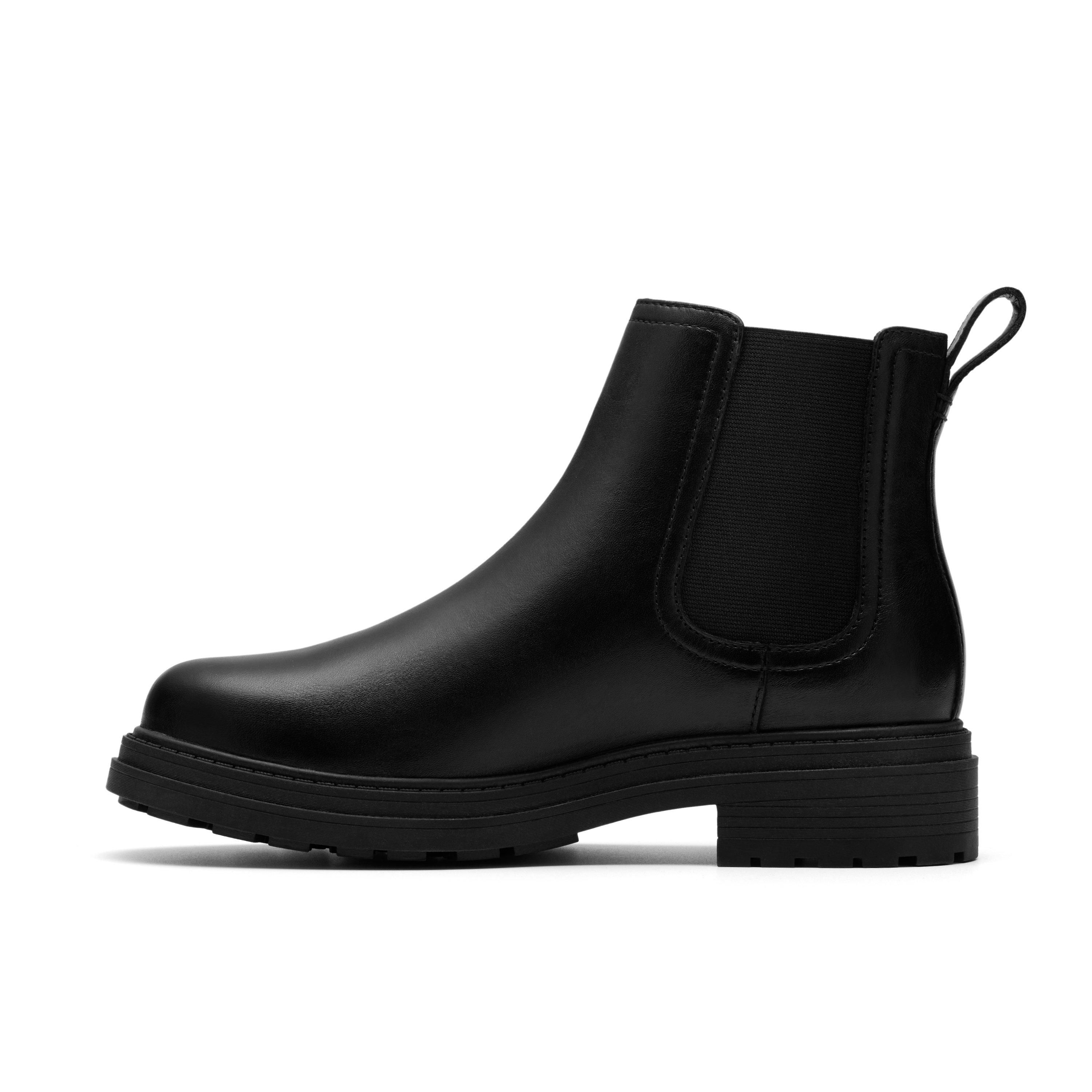 Clarks Orinoco3 Lane Black Leather Ankle Boots,Chelsea Boots