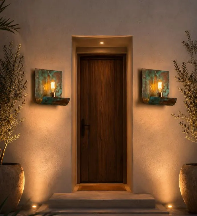 Set of 2 Handmade Moroccan Solid Brass Wall Sconces – Hand Engraved Marrakech Wall Lights – Luxury Moroccan Lighting Lighting