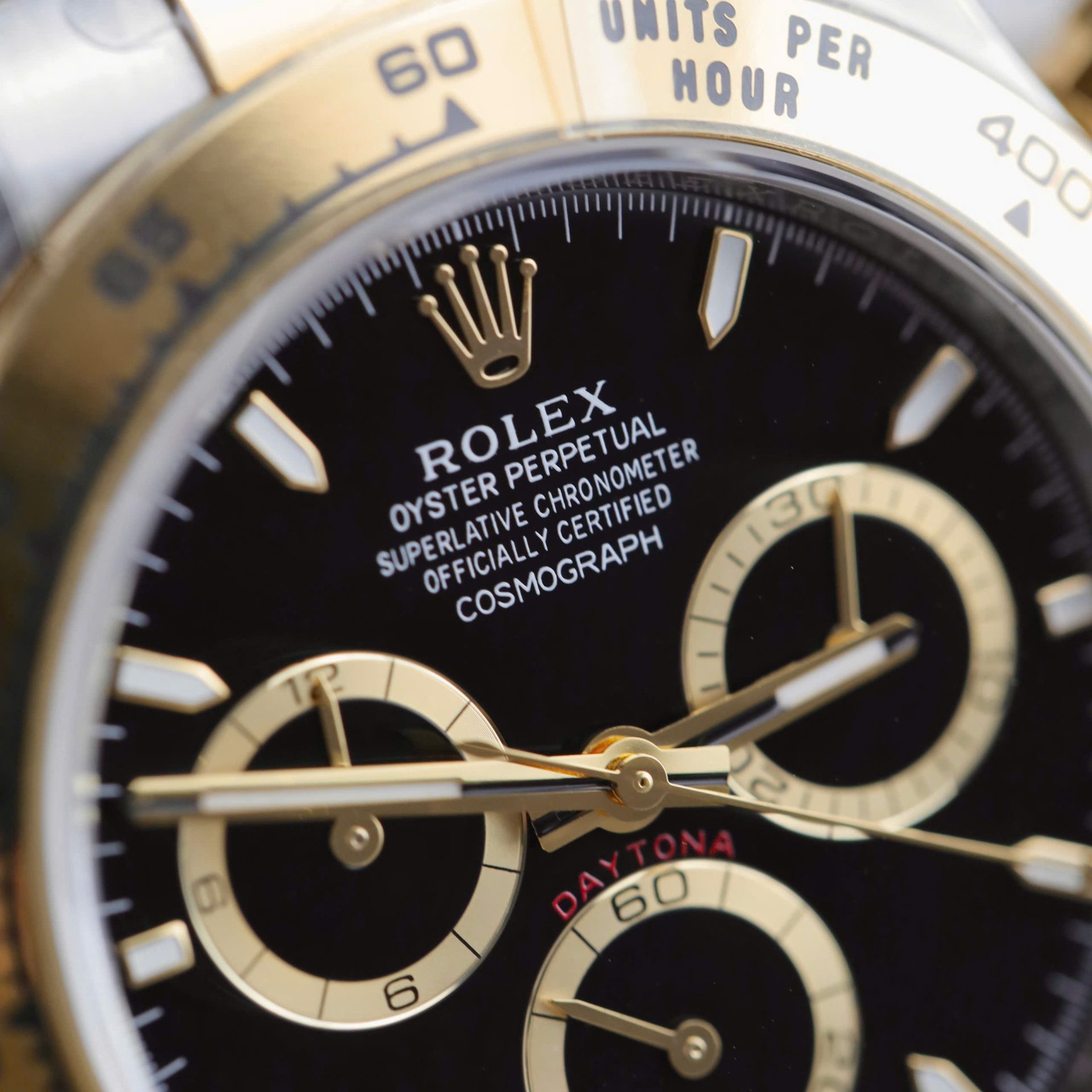 Rolex Daytona 126503 SS/YG Plated Black Dial 40mm Oyster Super Clone