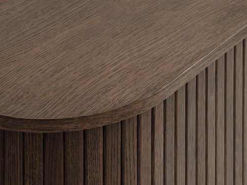 Sideboard LYNGVIG 160 cm 2 tambour doors dark oak