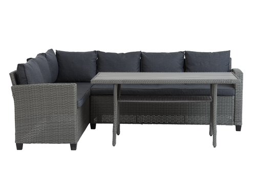 Lounge set ULLEHUSE 6-seater grey