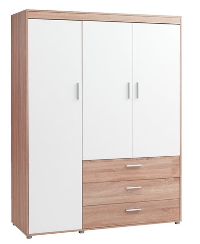 Wardrobe BIRKELSE 150x198 oak/white