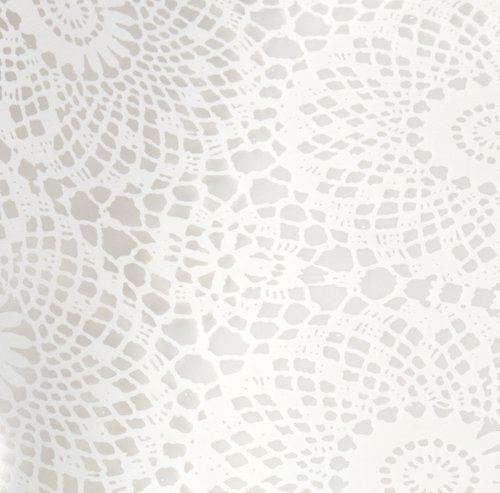 Vinyl tablecloth KROSSVED 140 clear/white