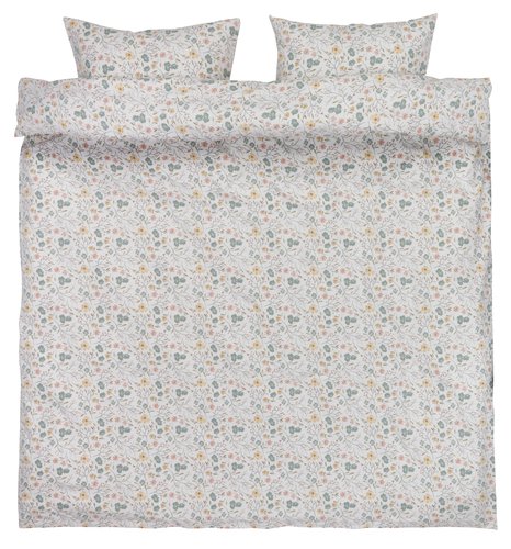 Flannel duvet cover set ERIKA 200x220 Double multi
