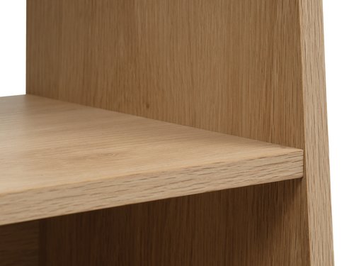 Bookcase KRARUP 5 shelves oak colour