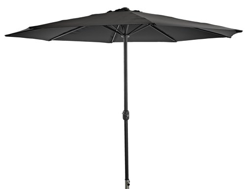 Market parasol AGGER D300 black