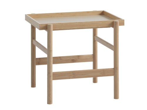 End table STIGE 46×50 cream/natural