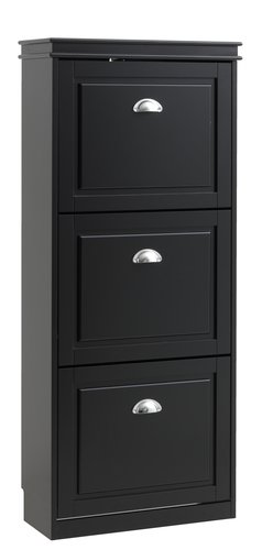 Shoe cabinet IDESTRUP 3 comp. black