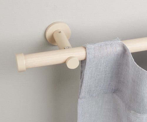 Curtain pole NATURE 160-300cm wood-look