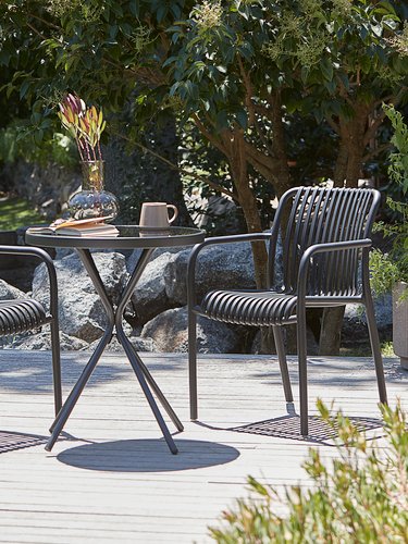 RADSTRUP D60 table + 2 NABBEN chair black