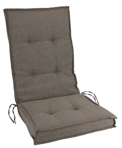 Garden cushion recliner chair REBSENGE dark sand