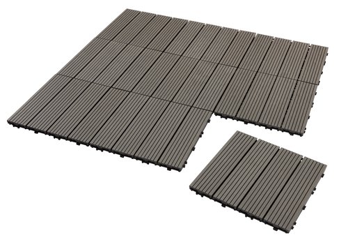 Deck tile BRUDEAND W30xL30 artwood pack of 9