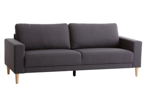 Sofa EGENSE 3-seater dark grey