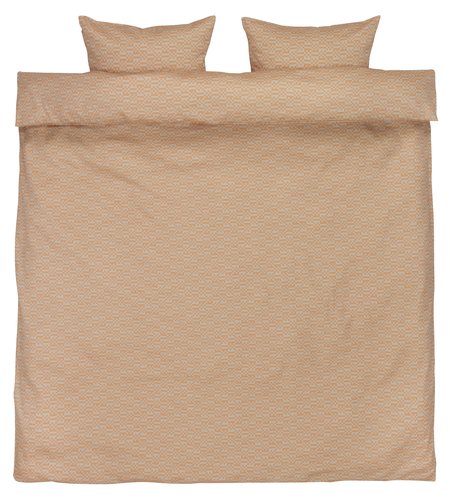 Sateen Duvet cover set TESSA Double latte