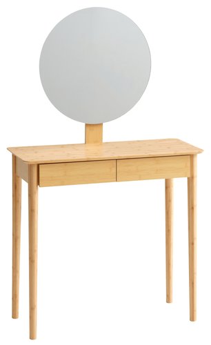 Dressing table SAKSILD w/mirror bamboo