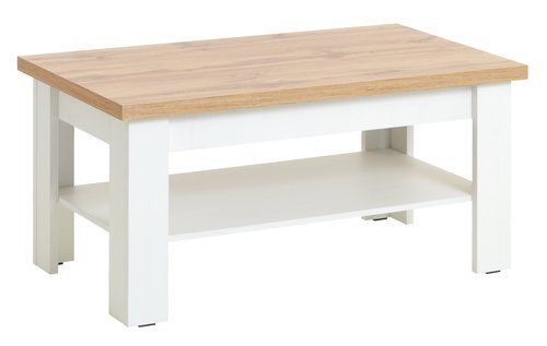 Coffee table MARKSKEL 60x110 white/oak