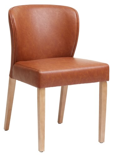 Dining chair KULBY brown/oak