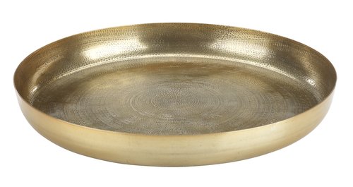 Decorative tray ERLING D34xH4cm brass