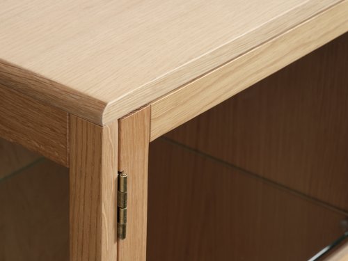 Display cabinet LANGELINIE 3 doors oak