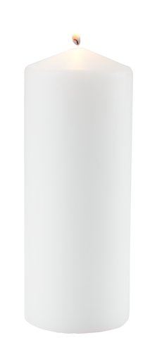 Pillar candle TORALF D8xH20cm white
