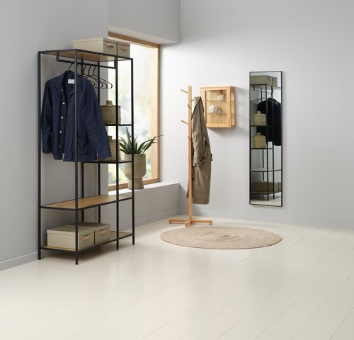 Hallway unit TRAPPEDAL oak/black