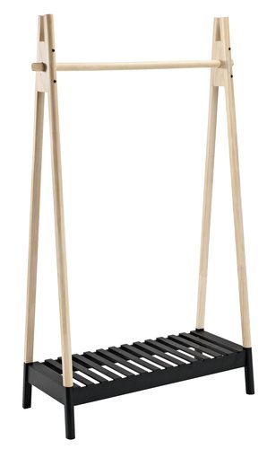 Clothes rail JENNET natural/black