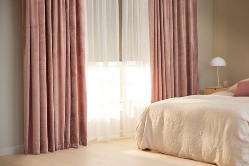 Curtain AUSTRA 1x140x300 velvet rose