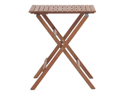 Bistro table EGELUND W62xL62 hardwood