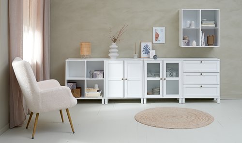 Armchair HUNDESTED off-white