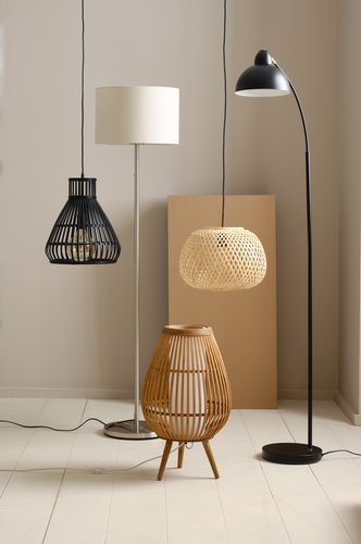 Floor lamp KRISTOF H145cm brushed steel
