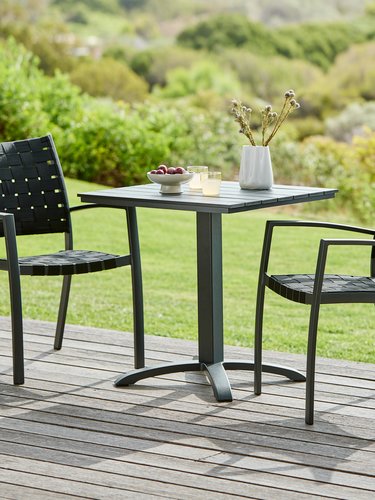 HOBRO L70 table + 2 JEKSEN chair black
