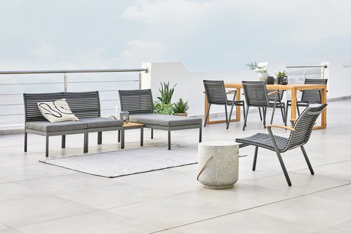 Lounge chair SADBJERG W66xH73xD78 black