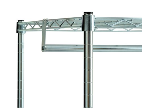 Hallway unit VINDINGE 4 shelves chrome